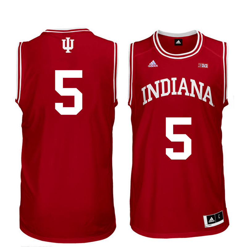 Men Indiana Hoosiers #5 Troy Williams College Basketball Jerseys Sale-Red - Click Image to Close